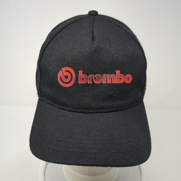 Brembo Spell Out Logo Snapback Hat Black One Size Adjustable Outdoor - Picture 2 of 9